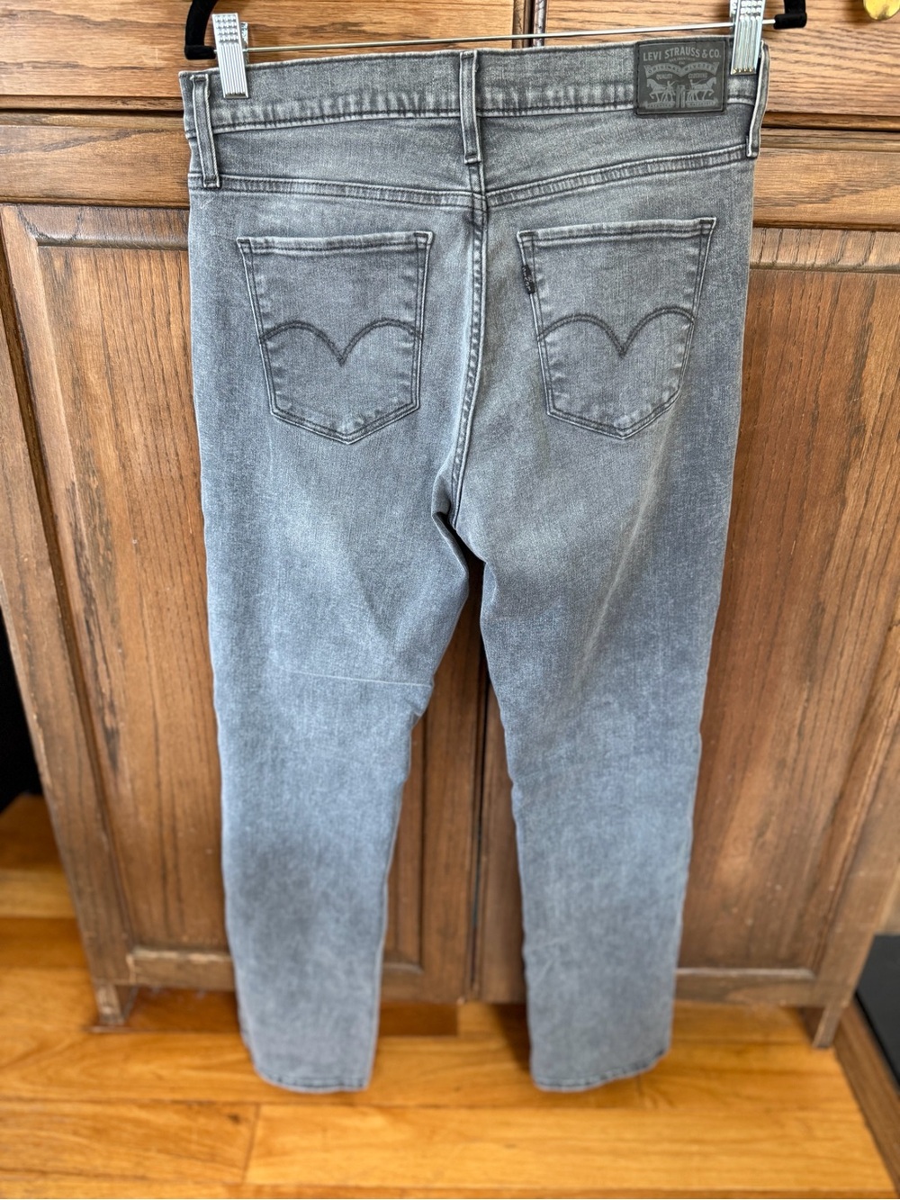 Levi’s 314 Shaping Straight Jeans Womens W30 Grey Ghost Gray 19631-0173 - Picture 7 of 12